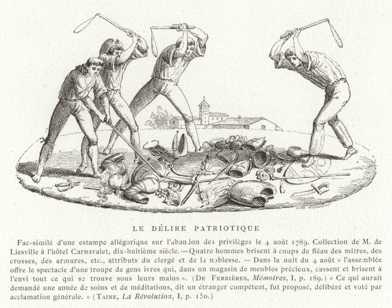 Patriotisk delirium, franska revolutionen, augusti 1789 av French School