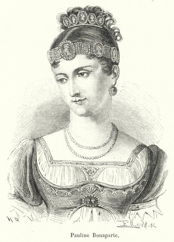 Pauline Bonaparte (gravyr) av French School