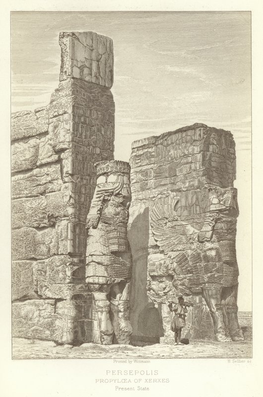 Persepolis, Propylaea of Xerxes, nuvarande tillstånd av French School