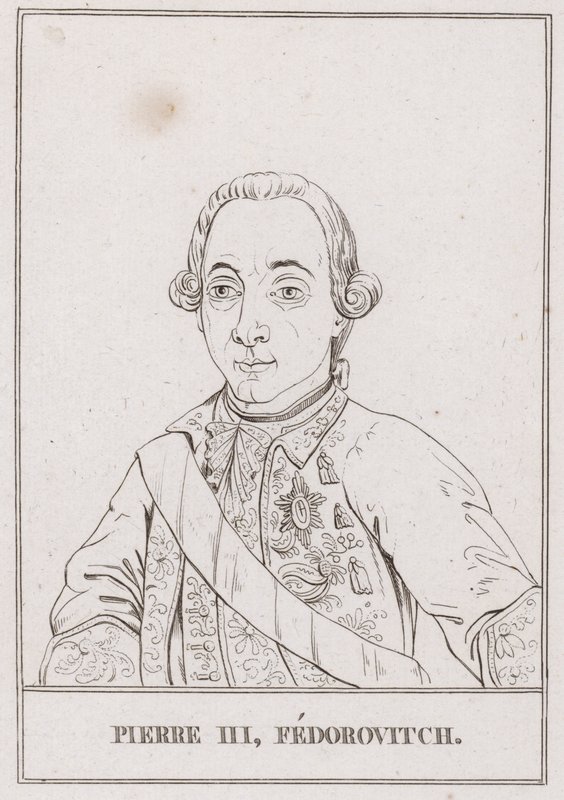 Peter III, Rysslands tsar (gravyr) av French School