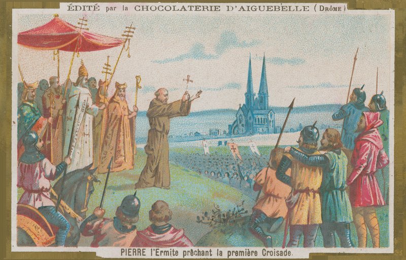Eremiten Peter predikade vid det första korståget av French School