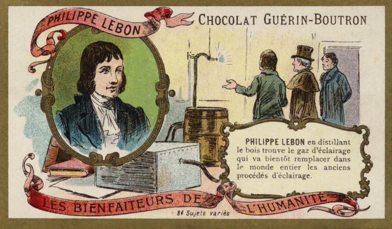 Philippe Lebon, fransk ingenjör och kemist (chromolitho) av French School