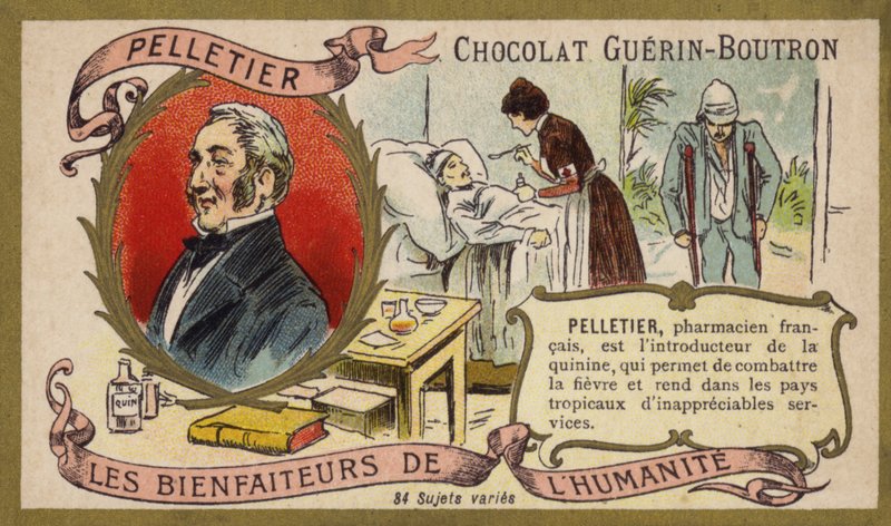 Pierre Joseph Pelletier, fransk kemist (chromolitho) av French School