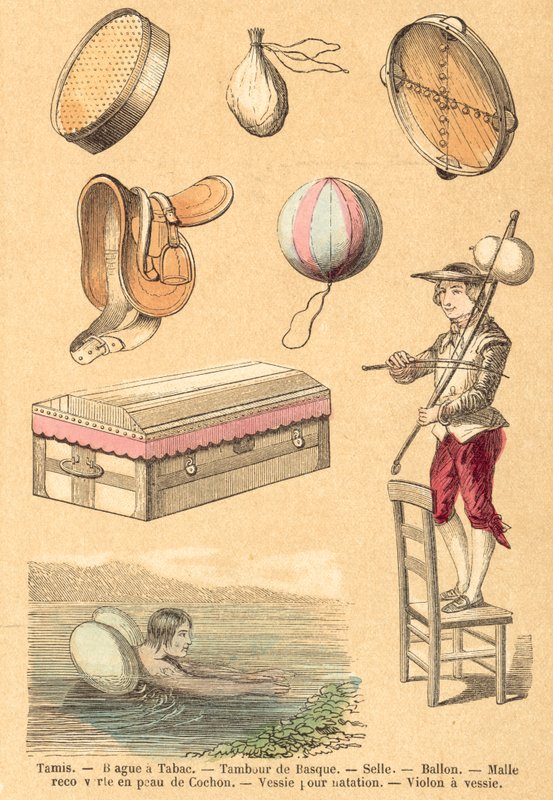 Gris (färgad gravyr) av French School