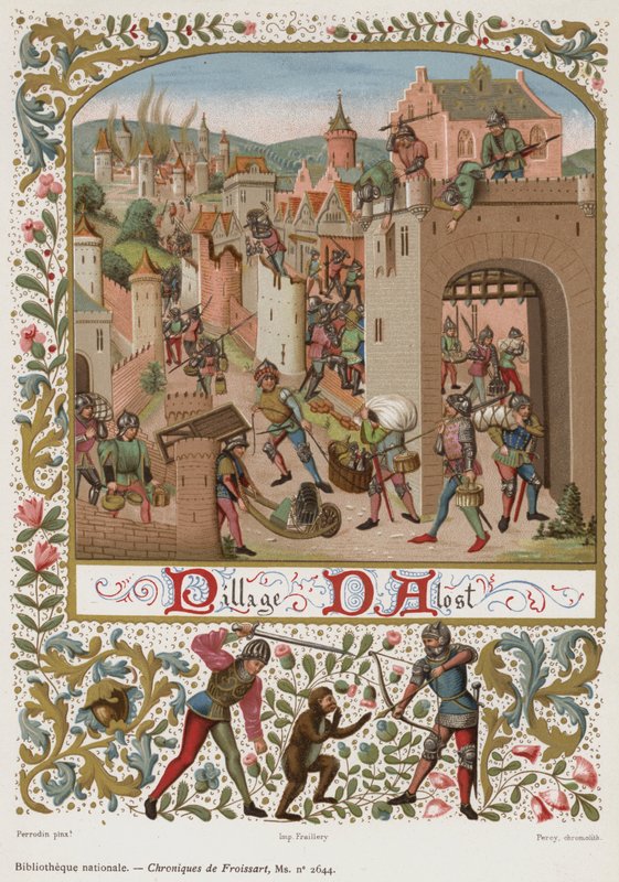 Pillage DAlost (kromolit) av French School