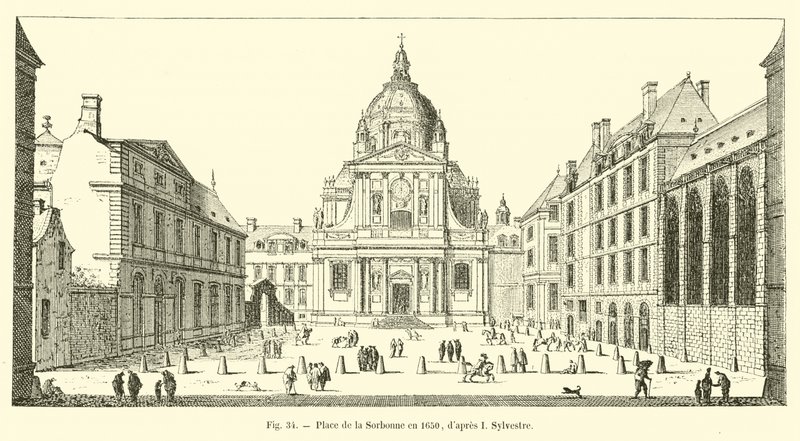 Place de la Sorbonne 1650, efter I Sylvestre av French School