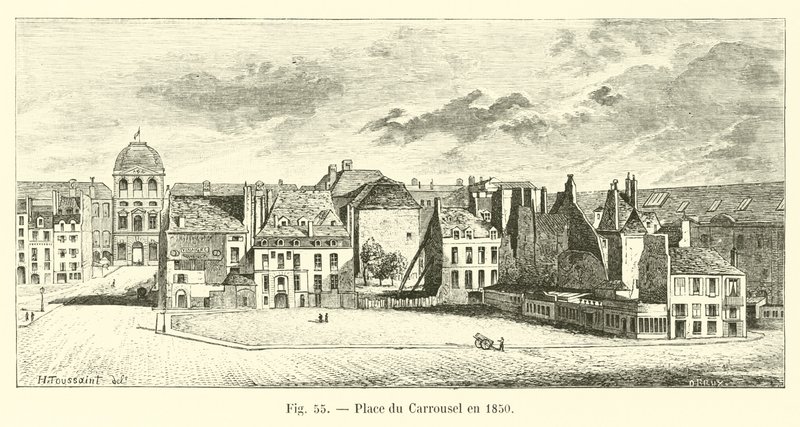 Place du Carrousel 1850 av French School