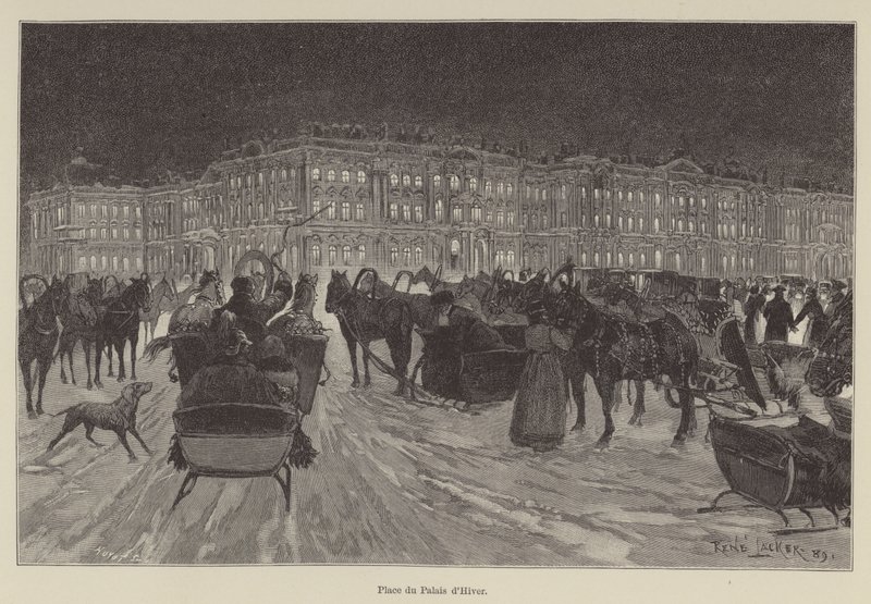 Vinterpalatstorget (gravyr) av French School