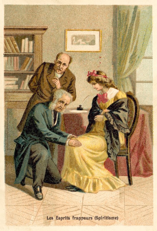 Poltergeists (spiritism) (chromolitho) av French School