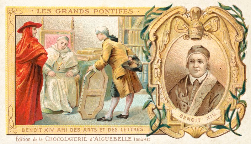 Påven Benedikt XIV, konstens beskyddare av French School