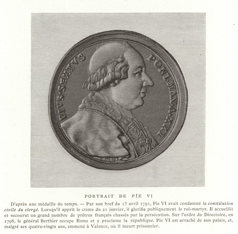 Påven Pius VI av French School