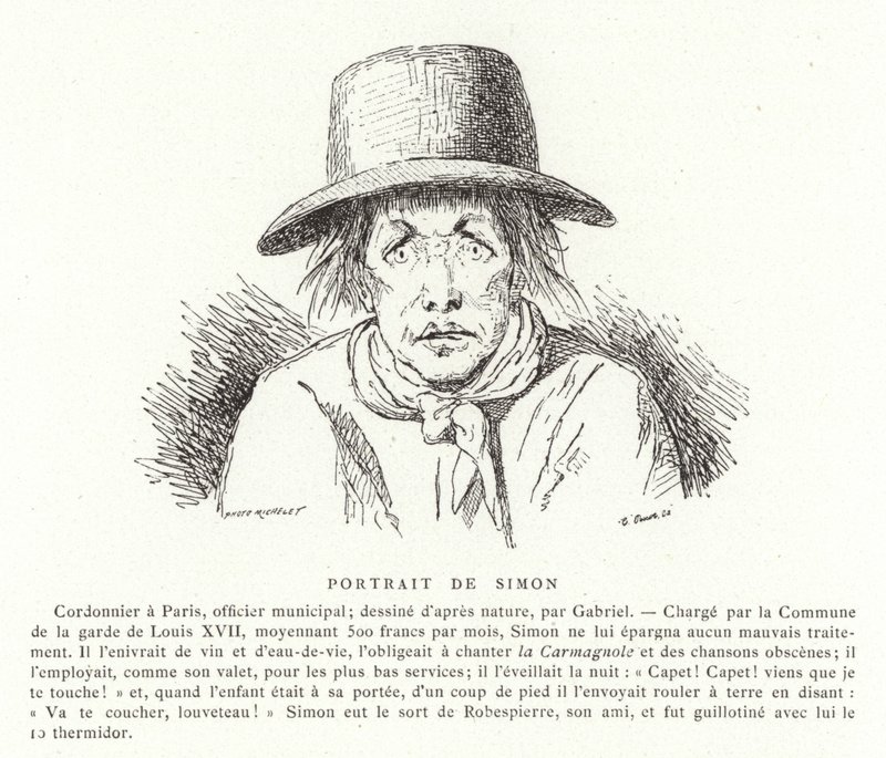 Porträtt av Antoine Simon av French School
