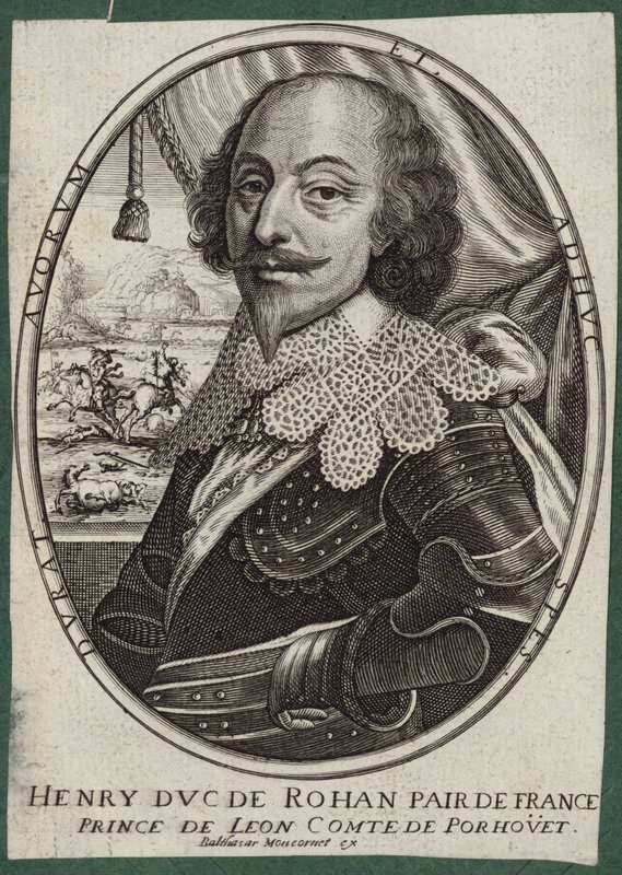 Portrait of Henri de Rohan, Duke of Rohan av French School