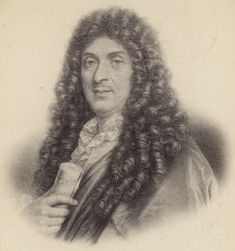 Porträtt av Jean-Baptiste Lulli av French School