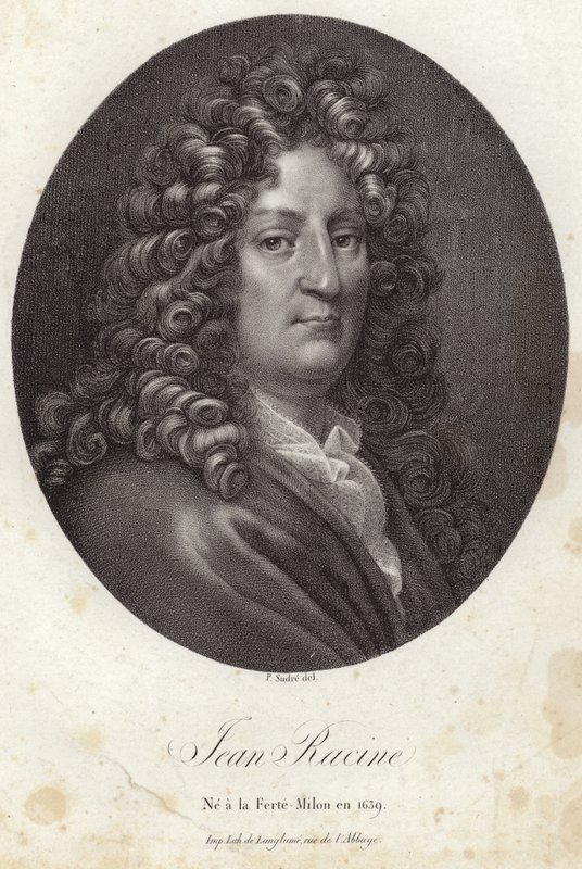 Porträtt av Jean Racine av French School