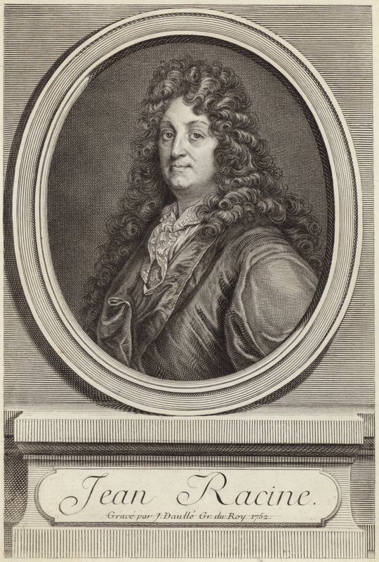 Porträtt av Jean Racine av French School