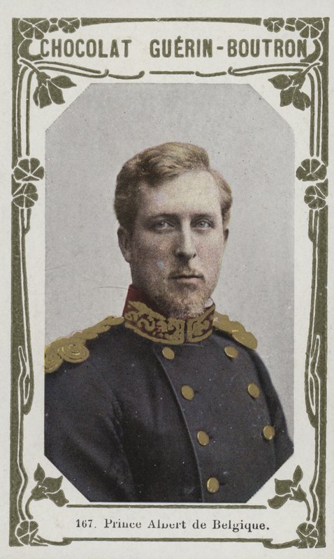 Prins Albert av Belgien (färgad bild) av French School