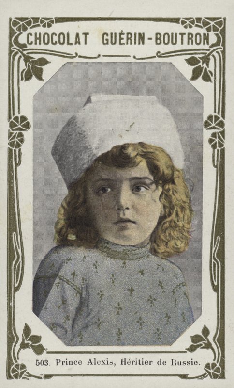 Prins Alexis, Heritier de Russie (färgad bild) av French School