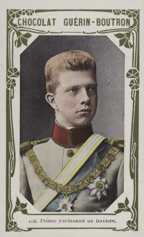 Prins Ferdinand de Baviere (färgad bild) av French School