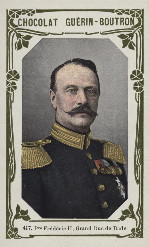 Prins Frederic II, storhertig av Baden (färgad bild) av French School