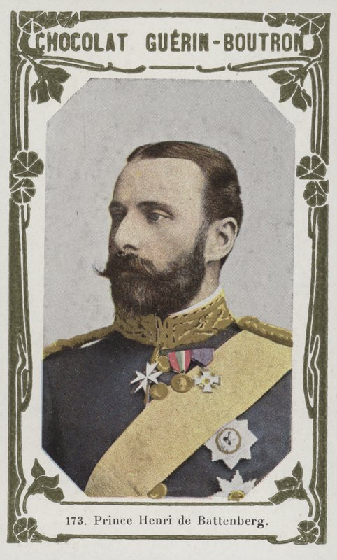 Prins Henri de Battenberg (färgad bild) av French School