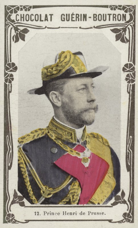 Prins Henrik av Preussen (färgad bild) av French School