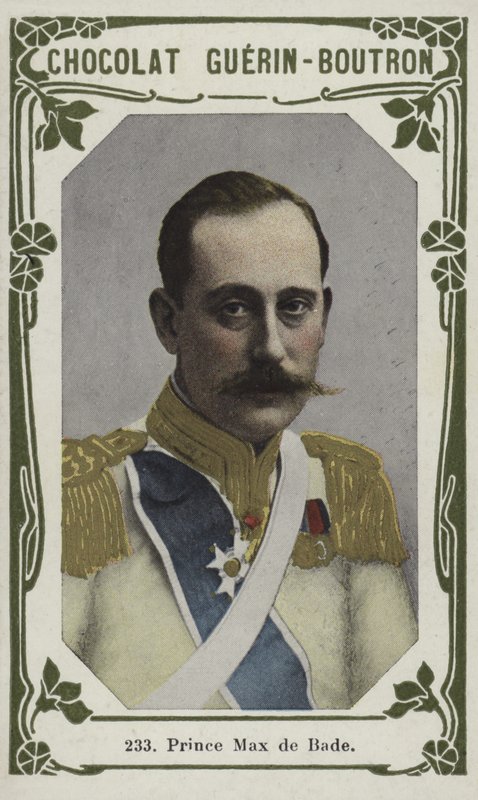 Prins Max de Bade (färgad bild) av French School