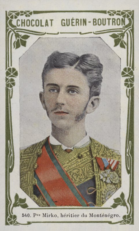 Prins Mirko, heritier du Montenegro (färgad bild) av French School