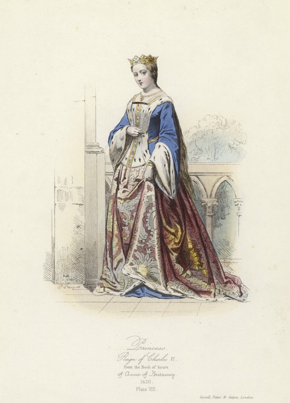 Prinsessan av Karl VI av Frankrike av French School