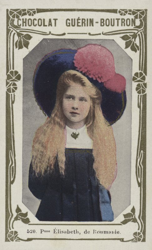 Prinsessan Elisabeth av Rumänien (färgad bild) av French School