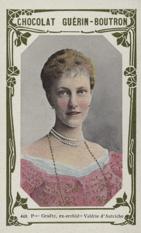 Prinsessan Graetz, före detta ärkehertiginnan Valerie av Österrike (färgad bild) av French School
