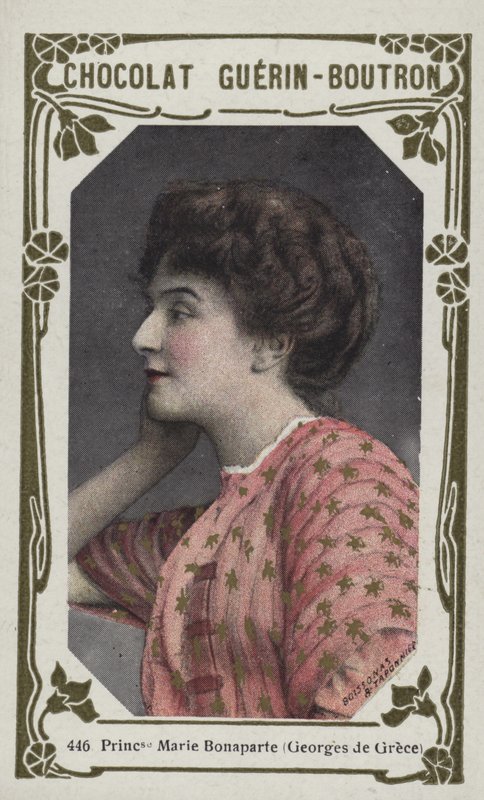 Prinsessan Marie Bonaparte, Georges av Grekland (färgad bild) av French School