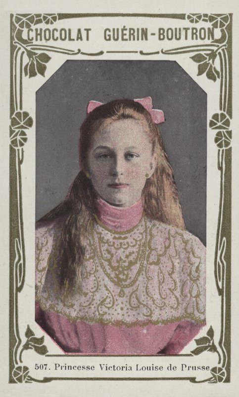 Prinsessan Victoria Louise av Preussen (färgad bild) av French School