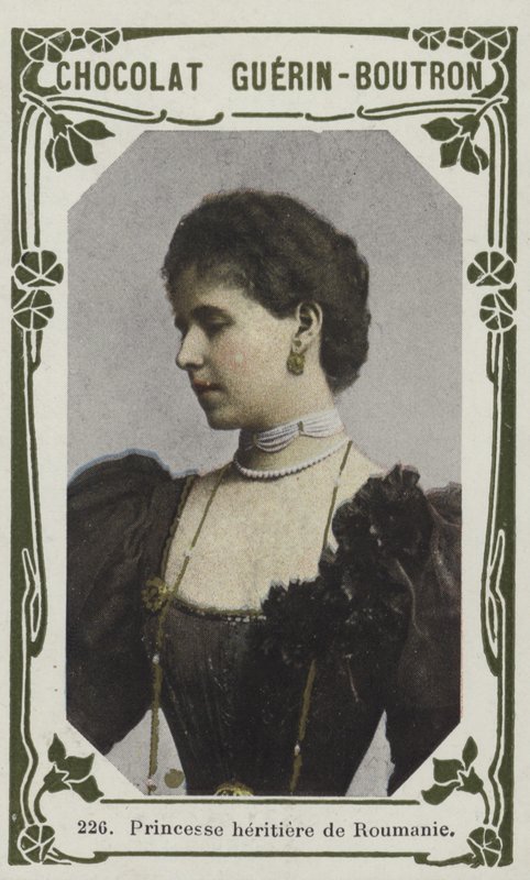 Kronprinsessan av Rumänien (färgad bild) av French School