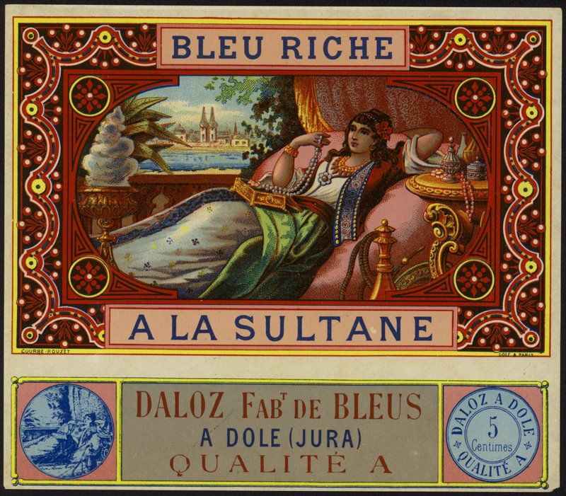 Produktetikett för Bleu Riche a la Sultane av French School