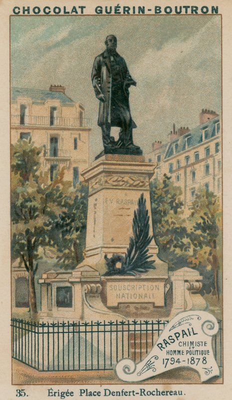 Raspail, kemist och politiker, 1794-1878. Uppfört Place Denfert-Rochereau av French School