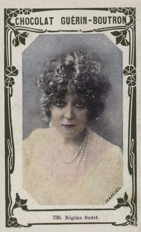 Regina Badet (färgad bild) av French School