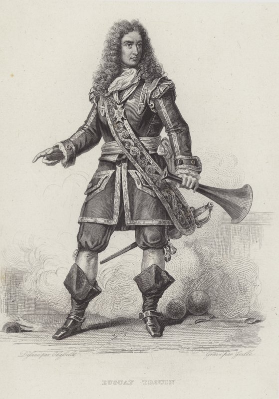 Rene Duguay-Trouin, fransk korsar (gravyr) av French School