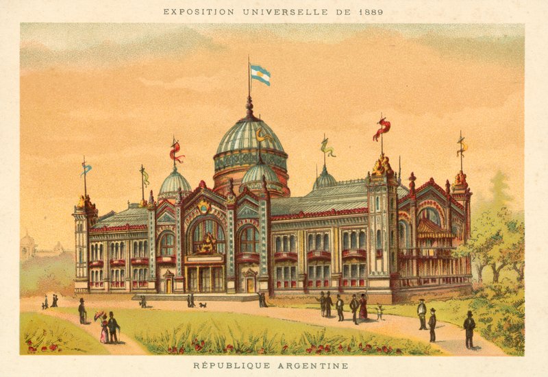 Republiken Argentina, världsutställningen 1889, Paris av French School