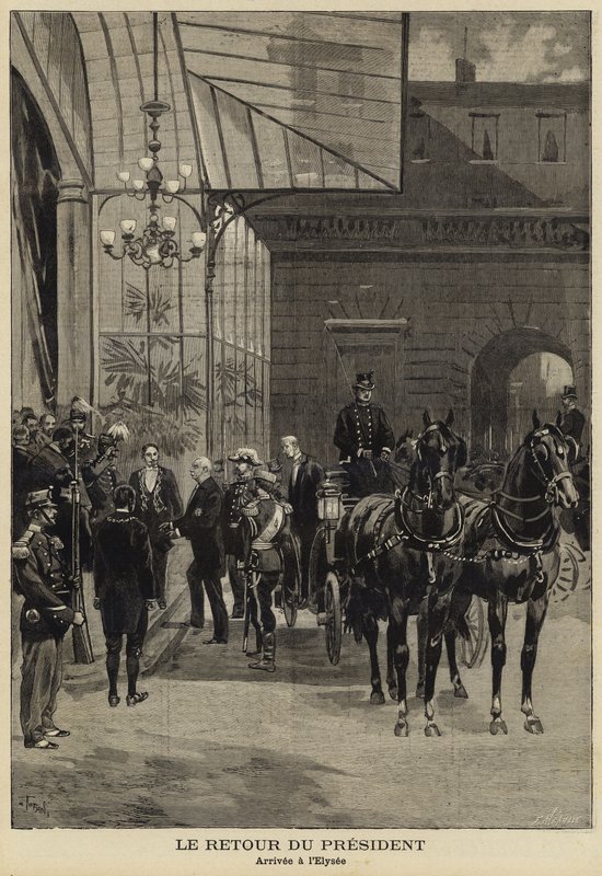 Frankrikes president Felix Faures återkomst från hans besök i Ryssland 1897 av French School
