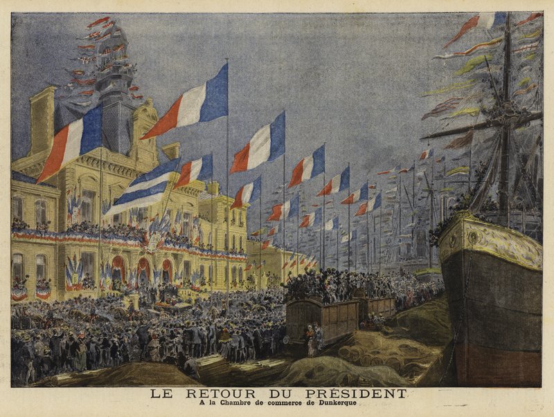 Frankrikes president Felix Faures återkomst från hans besök i Ryssland 1897 av French School