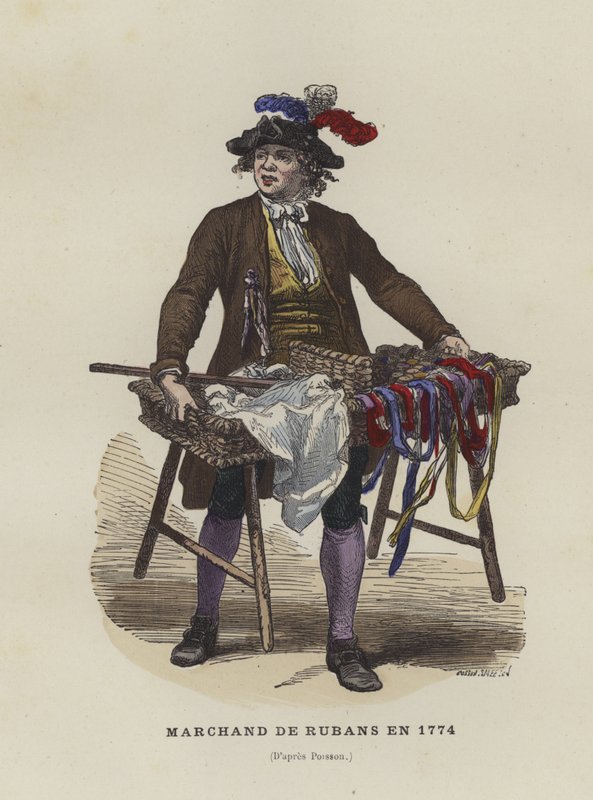 Bandförsäljare, 1774 av French School