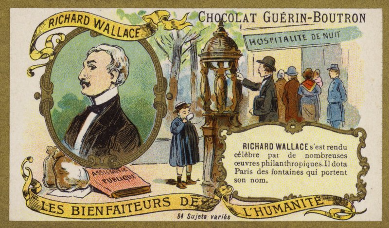 Richard Wallace, engelsk konstsamlare och filantrop (chromolitho) av French School