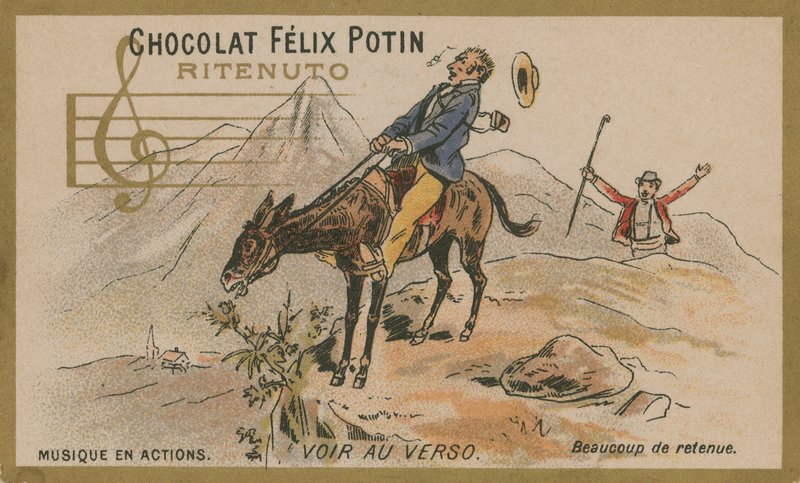 Ritenuto. Mycket återhållsamhet av French School