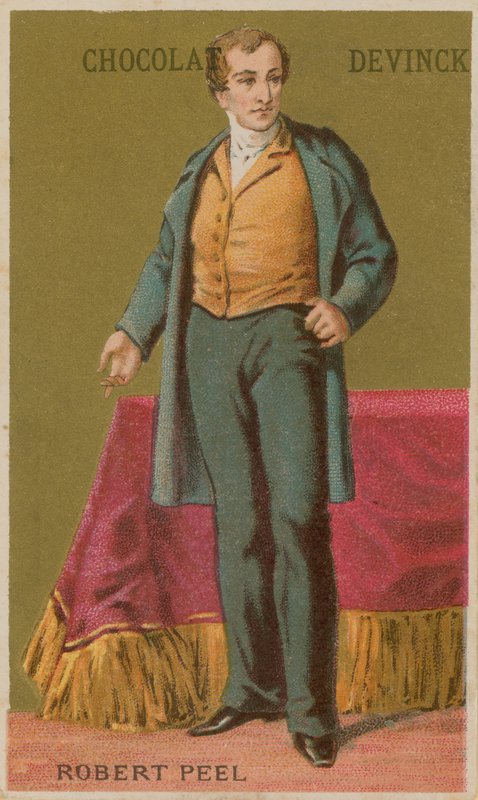 Robert Peel, engelsk konservativ statsman från 1800-talet av French School