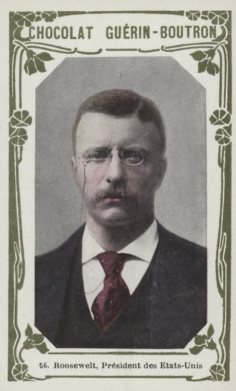 Roosevelt, USA:s president (färgad bild) av French School