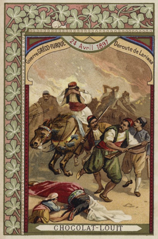 Grekernas rutt vid Larissa, grekisk-turkiska kriget, 24 april 1897 av French School