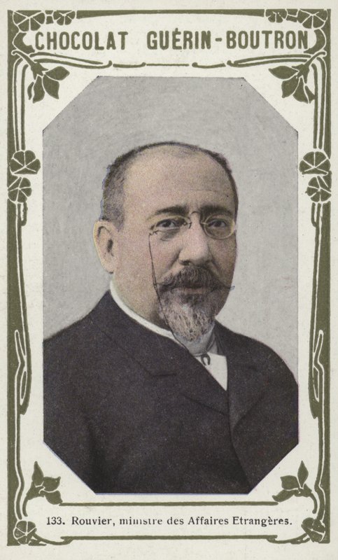Rouvier, utrikesminister (färgad bild) av French School