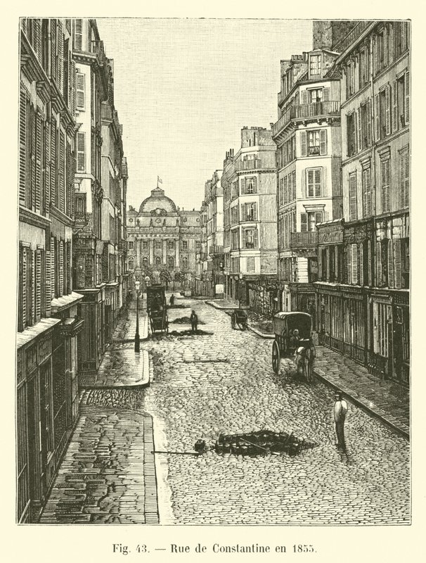 Rue de Constantine 1855 av French School