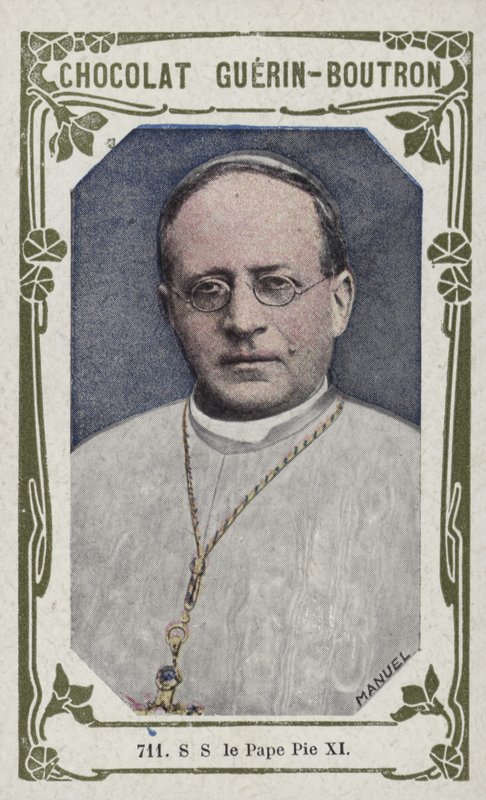S S le Pape Pie XI (färgat foto) av French School
